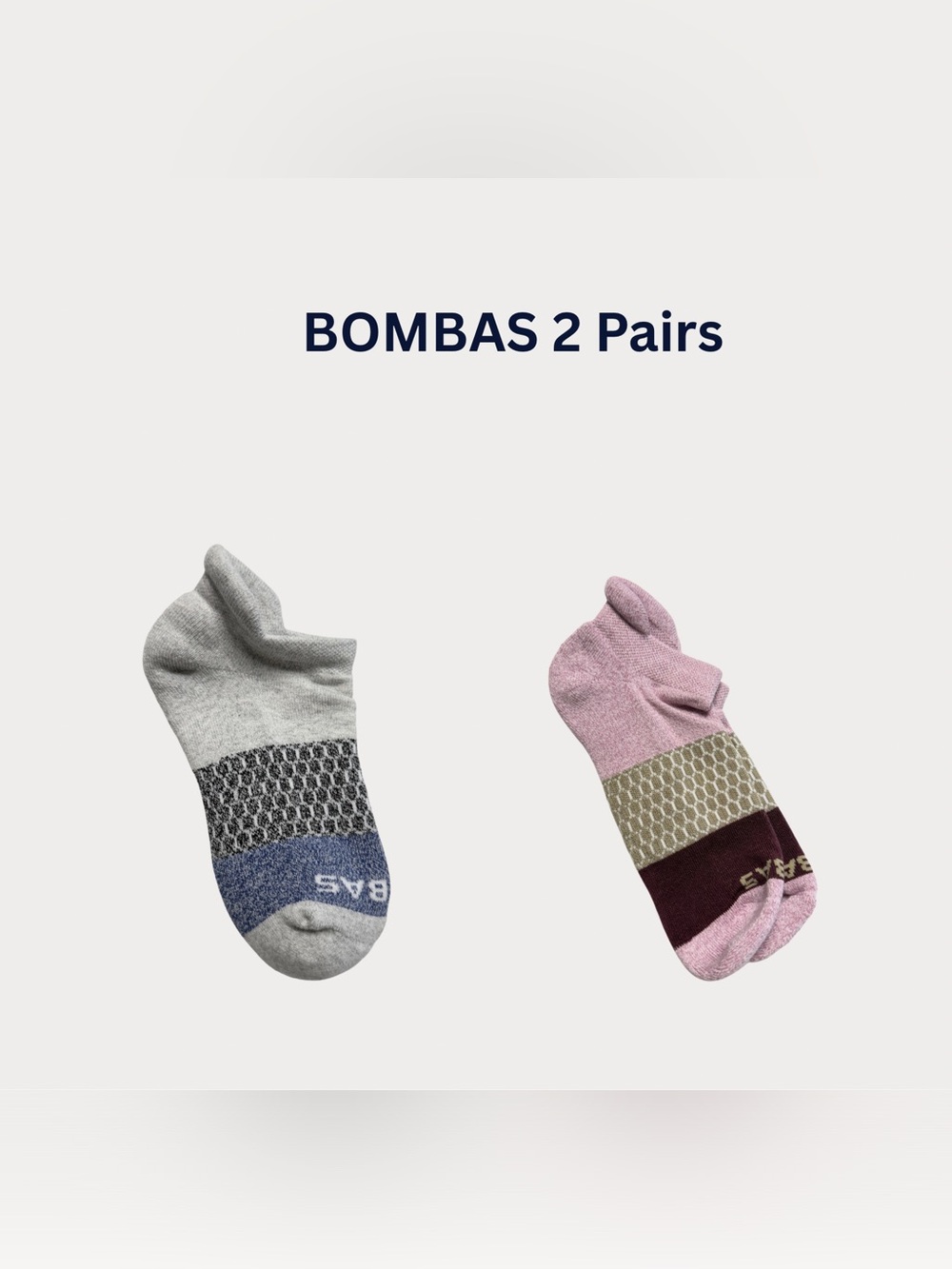 BOMBAS Tri Color Ankle Socks MED